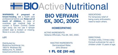 Bani0210 Bio Vervain 6x, 30c, 200c 11 27 18